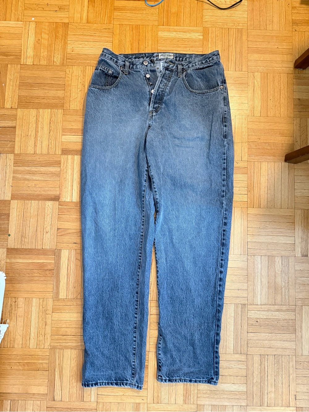 👖🛹 GUESS USA Vintage Straight Leg Jeans 80s 90s Made in USA Size 33